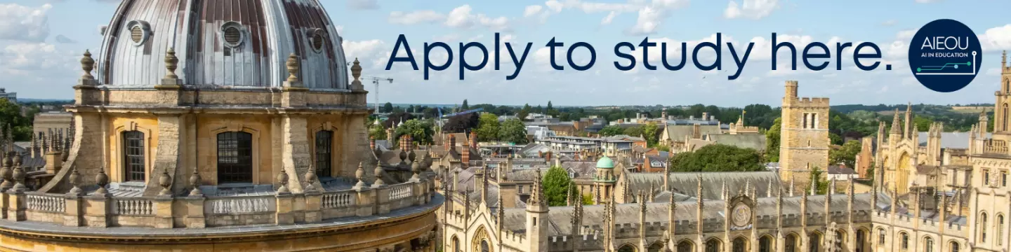 Apply to study at the University of Oxford