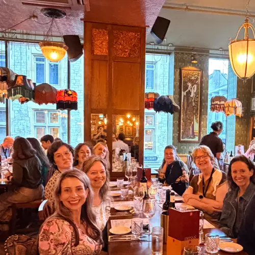 dinner guests at the cosy club